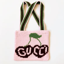 Load image into Gallery viewer, Bougie Cherry Tote Bag by Carolannie Crochet