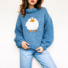 Load image into Gallery viewer, Cozy Duck Sweater by Carolannie Crochet