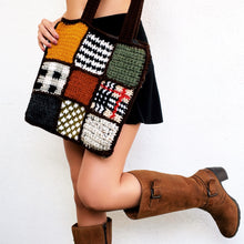 Load image into Gallery viewer, Patchwork Tote Bag by Carolannie Crochet