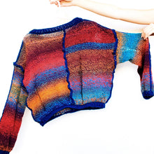 Load image into Gallery viewer, Funky Distressed Sweater by Carolannie Crochet