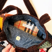 Load image into Gallery viewer, Patchwork Tote Bag by Carolannie Crochet