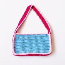 Load image into Gallery viewer, Cotton Candy Butterfly Shoulder Bag by Carolannie Crochet