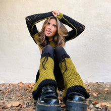 Load image into Gallery viewer, Shrug Top & Boot Cover Set by Carolannie Crochet
