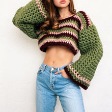 Load image into Gallery viewer, Berry Matcha Sweater by Carolannie Crochet