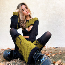 Load image into Gallery viewer, Shrug Top & Boot Cover Set by Carolannie Crochet
