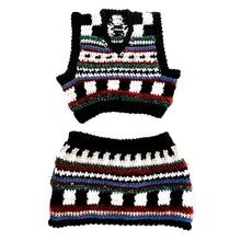 Load image into Gallery viewer, Cozy Sweater Vest + Mini Skirt Set by Carolannie Crochet