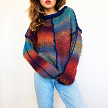Load image into Gallery viewer, Funky Distressed Sweater by Carolannie Crochet