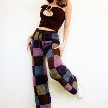 Load image into Gallery viewer, Woodland Patchwork Pants by Carolannie Crochet