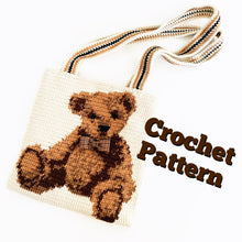 Load image into Gallery viewer, Crochet Pattern: The Teddy Bear Tote Bag