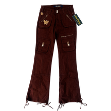 Load image into Gallery viewer, Brown Butterfly Cargo Pants
