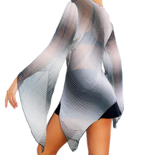 Load image into Gallery viewer, Early 2000s Sheer Asymmetrical Top
