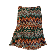 Load image into Gallery viewer, Silk Chevron Skirt
