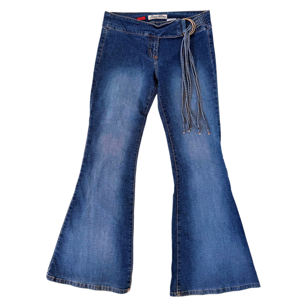 Vintage Fringe Belt Jeans