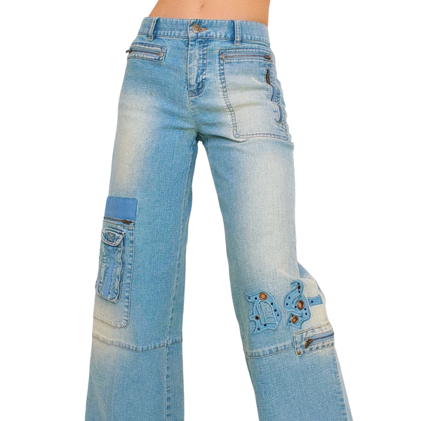 Funky European Cargo Jeans