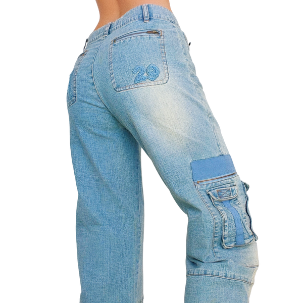 Funky European Cargo Jeans