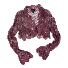 Load image into Gallery viewer, Intricate Lilac Crochet Cardi
