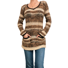 Load image into Gallery viewer, Early 2000s Earthy Striped Sweater
