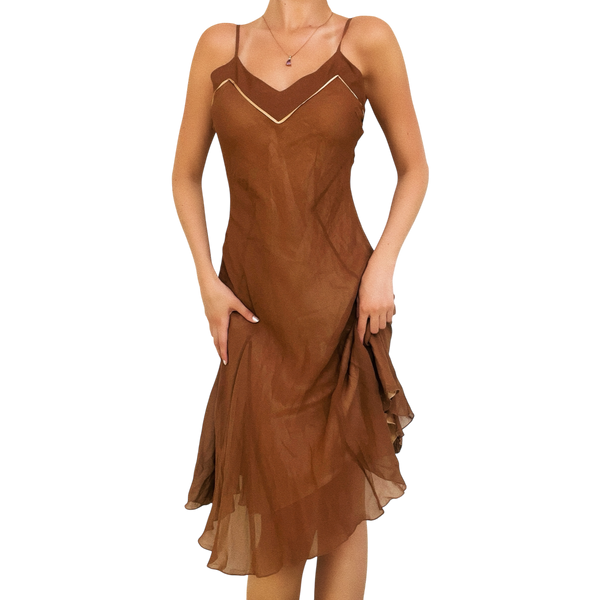 Bebe Silk Midi Dress