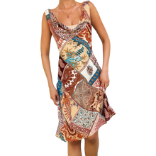 Load image into Gallery viewer, 90s Patchwork Print Midi Dress

