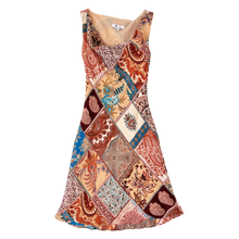 Load image into Gallery viewer, 90s Patchwork Print Midi Dress
