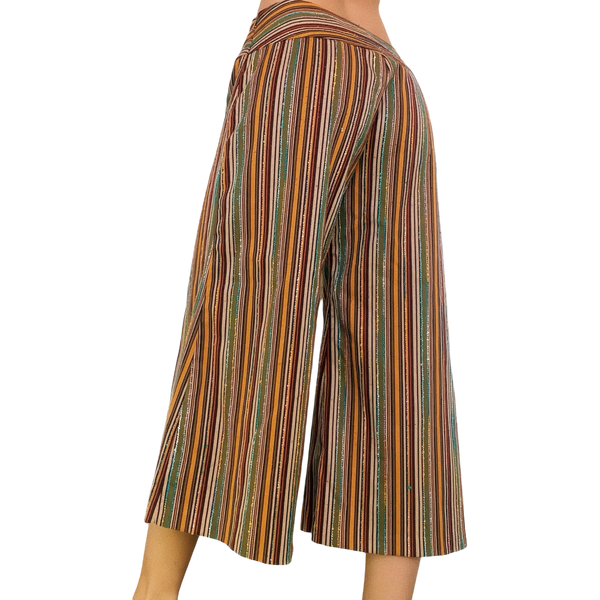 90s Striped Gaucho Capris