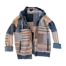 Load image into Gallery viewer, Chunky Knit Patchwork Cardigan
