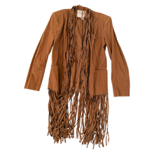 Load image into Gallery viewer, Faux Suede Fringe Jacket
