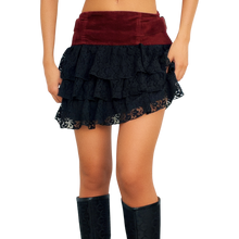 Load image into Gallery viewer, Italian Lacy Mini Skirt
