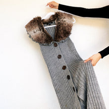 Load image into Gallery viewer, Furry Sleeveless Knit Duster
