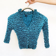 Load image into Gallery viewer, Vintage Teal Crinkle Top
