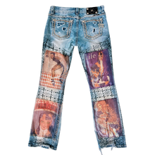 Load image into Gallery viewer, Funky Printed Miss Me Jeans
