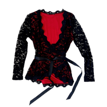 Load image into Gallery viewer, Lacy Wrap Top + Cami Set

