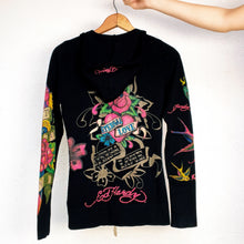 Load image into Gallery viewer, Ed Hardy Embroidered Double Zip Hoodie
