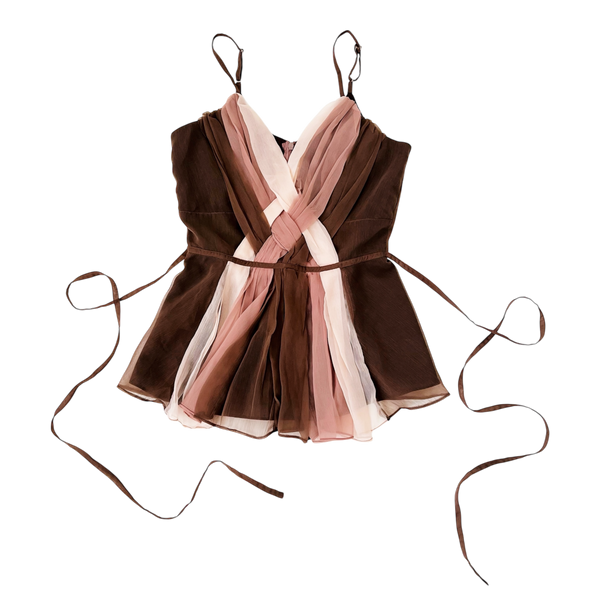 Sheer Layered Chiffon Top