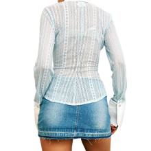 Load image into Gallery viewer, Bebe Sheer Lacy Blouse
