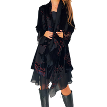 Load image into Gallery viewer, Vintage Velvety Silk Duster
