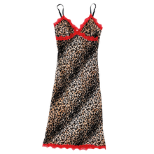 Load image into Gallery viewer, 90s Lacy Leopard Print Dress
