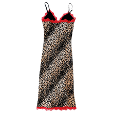 Load image into Gallery viewer, 90s Lacy Leopard Print Dress
