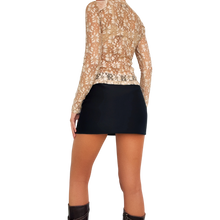 Load image into Gallery viewer, Sheer Creamy Lace Top
