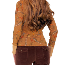 Load image into Gallery viewer, French Vintage Graphic Mesh Top

