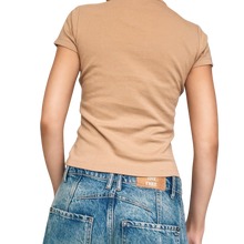 Load image into Gallery viewer, French Connection Tan Baby Tee
