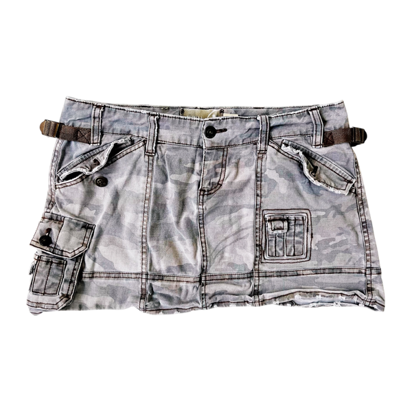 Camo Cargo Mini Skirt