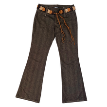 Load image into Gallery viewer, Sparkly Brown Belted Pants
