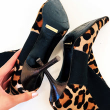 Load image into Gallery viewer, D&amp;G Leopard Stiletto Booties
