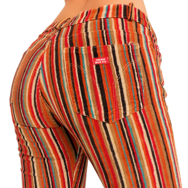 Miss Sixty Striped Corduroy Pants
