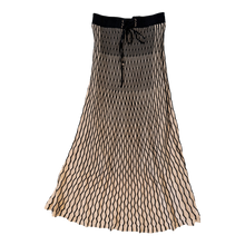 Load image into Gallery viewer, Black &amp; Cream Knit Maxi Skirt
