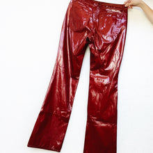 Load image into Gallery viewer, Deep Red Wet Look Pants
