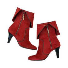 Load image into Gallery viewer, Snakeskin Patterned Zipper Boots
