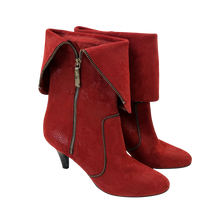 Load image into Gallery viewer, Snakeskin Patterned Zipper Boots
