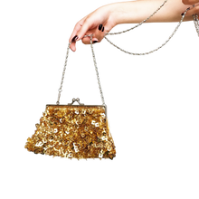 Load image into Gallery viewer, Vintage Gold Beaded Purse
